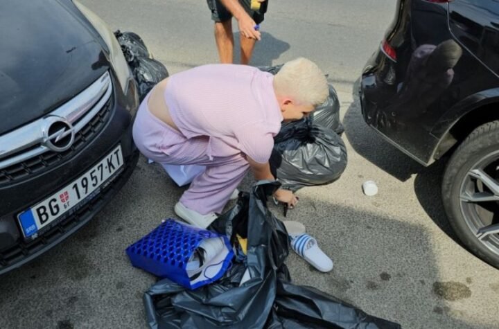 UROŠ STANIĆ NAPRAVIO KARAMBOL NASRED ULICE! Budući učesnik Elite 8 zaustavio saobraćaj! Evo šta se dešavalo ispred hotela! (FOTO)