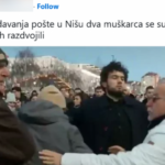 OGLEDALO ONIH KOJI IH HUŠKAJU! TUČA NA PROTESTU U NIŠU: Tokom odavanja pošte krenule da sevaju pesnice (FOTO)