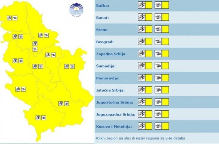 ZA NOVU GODINU SE PALI METEOALARM NA TERITORIJI CELE SRBIJE! Dve pojave će napraviti TOTALNI HAOS, a temperatura odlazi u MINUS! (FOTO)