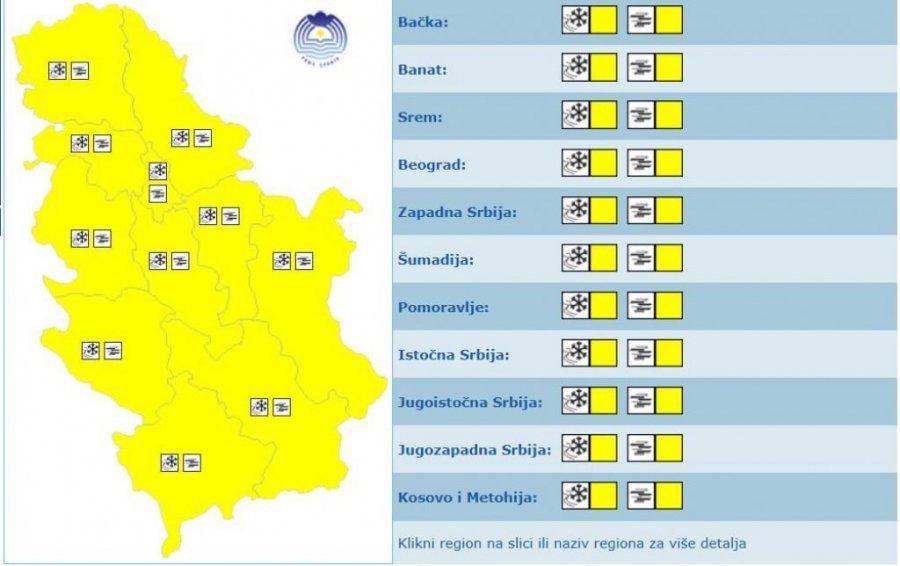 ZA NOVU GODINU SE PALI METEOALARM NA TERITORIJI CELE SRBIJE! Dve pojave će napraviti TOTALNI HAOS, a temperatura odlazi u MINUS! (FOTO)