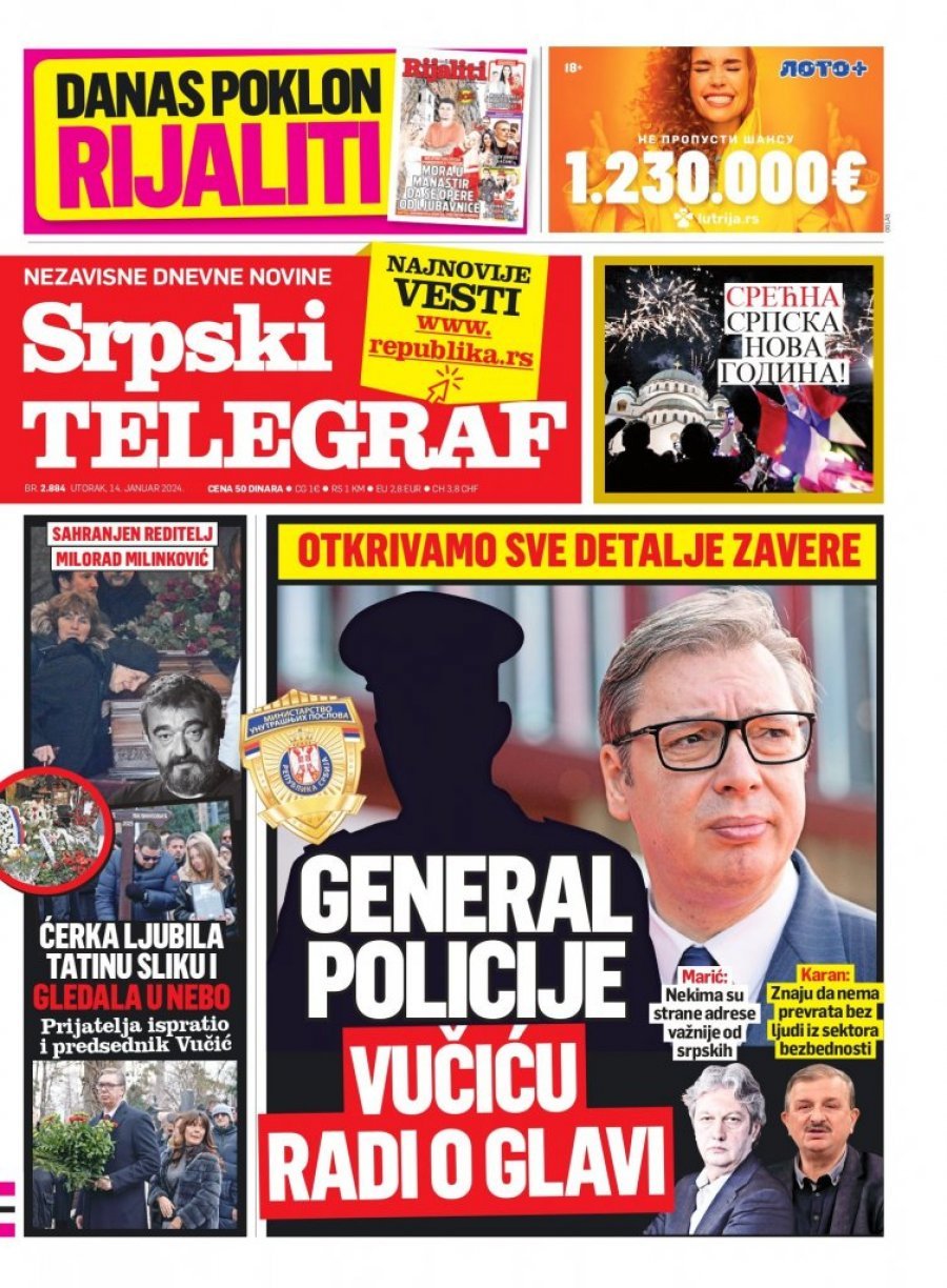 ĆERKA LJUBILA TATINU SLIKU I GLEDALA U NEBO! Prijatelja ispratio i predsednik Vučić! ČITAJTE U SRPSKOM TELEGRAFU