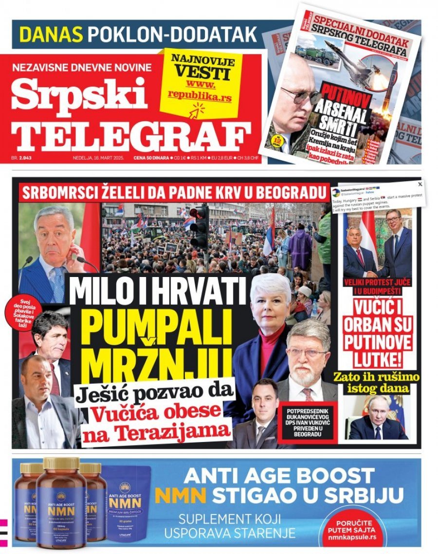 REGION PUMPAO MRŽNJU: Milo i Hrvati hteli da padne krv u Beogradu! ČITAJTE U SRPSKOM TELEGRAFU!