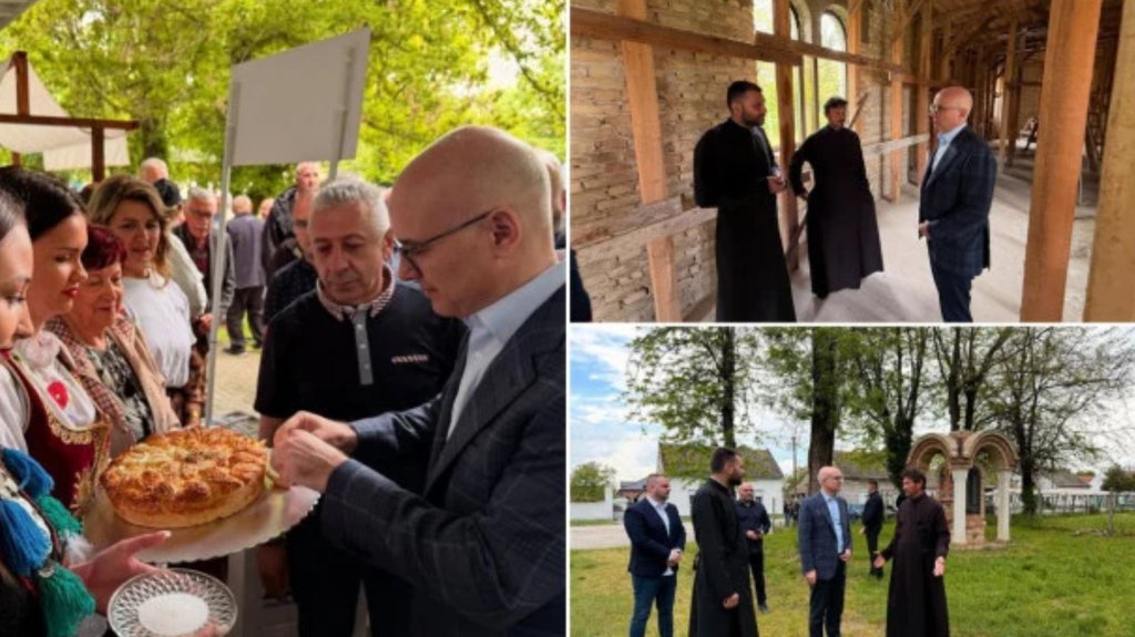 VUČEVIĆ DONEO LEPE VESTI U VAJSKU Uskoro završetak radova na Hramu Svete Petke: Na nama je da nastavimo radimo, da nastavimo da gradimo