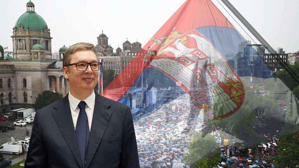 Žao nam je, Vučić nema drugu zastavu i rezervnu državu: Tajkunski mediji hoće da mu zabrane da razvije zastavu Srbije (FOTO)