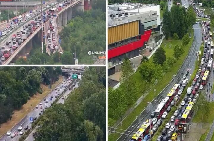 KIŠA U BEOGRADU IZAZVALA KOLAPS: Evo gde su najveće gužve!