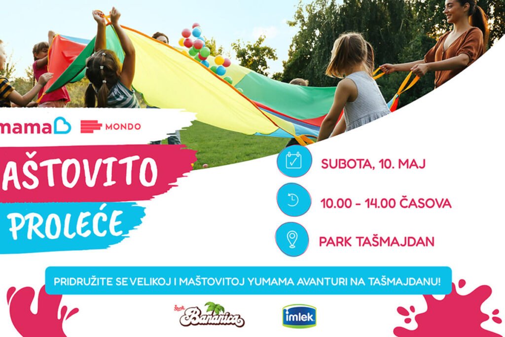 Najveselija subota na Tašmajdanu: Yumama vas poziva na "Maštovito proleće" – dan zabave, radionica i osmeha!