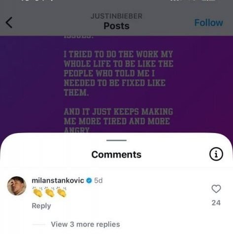 "LJUDI MI KAŽU DA SE IZLEČIM": Milan Stanković pružio podršku SVETSKOJ ZVEZDI - da li i naš pevač prolazi kroz TEŽAK period?! (FOTO)