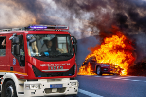 POŽAR NA AUTO-PUTU! Vatrena stihija guta automobil - VELIKI ZASTOJI U BEOGRADU!