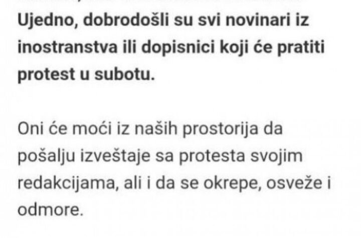 SAOPŠTENJE ZA JAVNOST ANS: NUNS otvoreno stao uz blokadere-teroriste