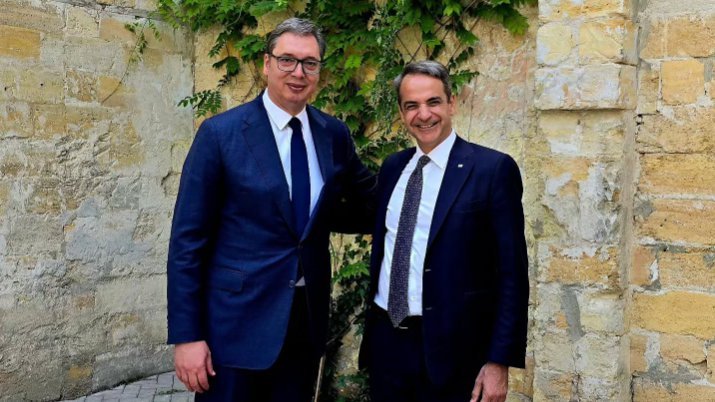Vučić sa grčkim premijerom: Intenzivni kontakti i čvrsto poverenje između Srbije i Grčke jedan od oslonaca stabilnosti na Zapadnom Balkanu