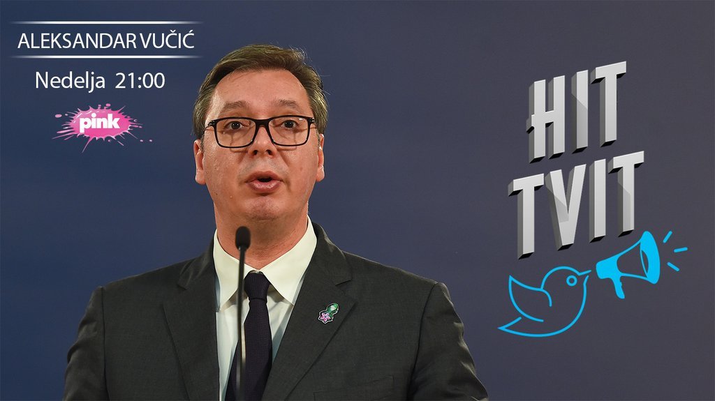 EKSKLUZIVNO! Predsednik Vučić biće gost Verice Bradić: Gledajte 'Hit tvit' na TV Pink večeras od 21 sat