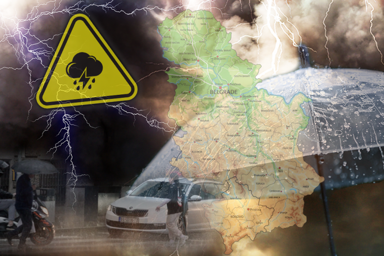 HITNO UPOZORENJE RHMZ NA VREMENSKE NEPOGODE! Očekuje se jaka oluja, kao i ogromna količina kiše!
