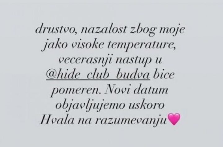 OPŠTA PANIKA U BUDVI! Breskiva MORALA HITNO da otkaže nastup!