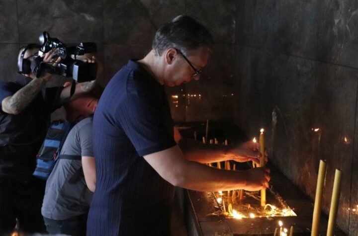 PREDSEDNIK SRBIJE ALEKSANDAR VUČIĆ OBIŠAO MANASTIR TUMANE: "Našem narodu je važan mir"