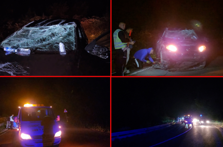 ZAKUCALI SE U ZEMLJANI NASIP! Teška saobraćajna nesreća na putu Novi Pazar-Ribariće: Tri mlade osobe hitno prevezene u bolnicu (FOTO)