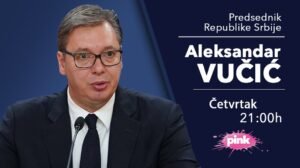BUDITE UZ TV PINK VEČERAS OD 21 SAT: Predsednik Vučić govoriće o svim aktuelnim temama