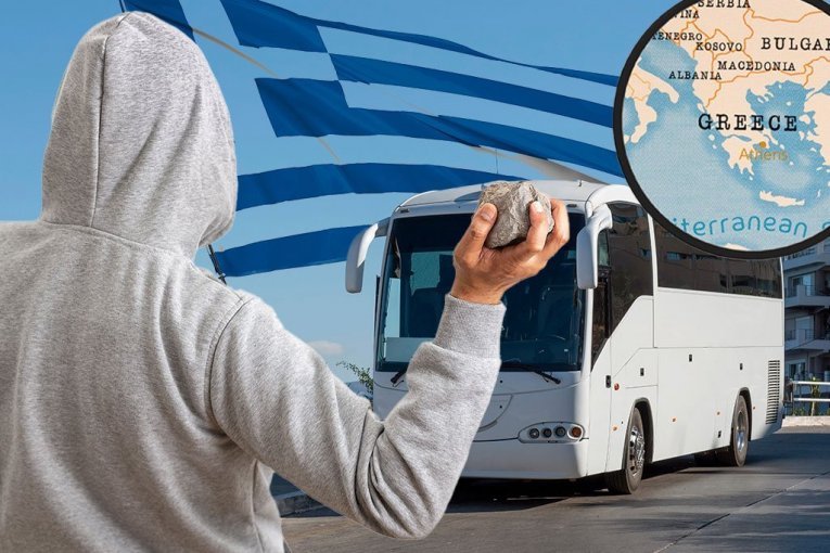 DA NIJE BILO NJEGA NE BI BILI ŽIVI! Ispovest srpskih putnika koji su preživeli horor u kamenovanom autobusu u Grčkoj: Lice mi je isečeno...