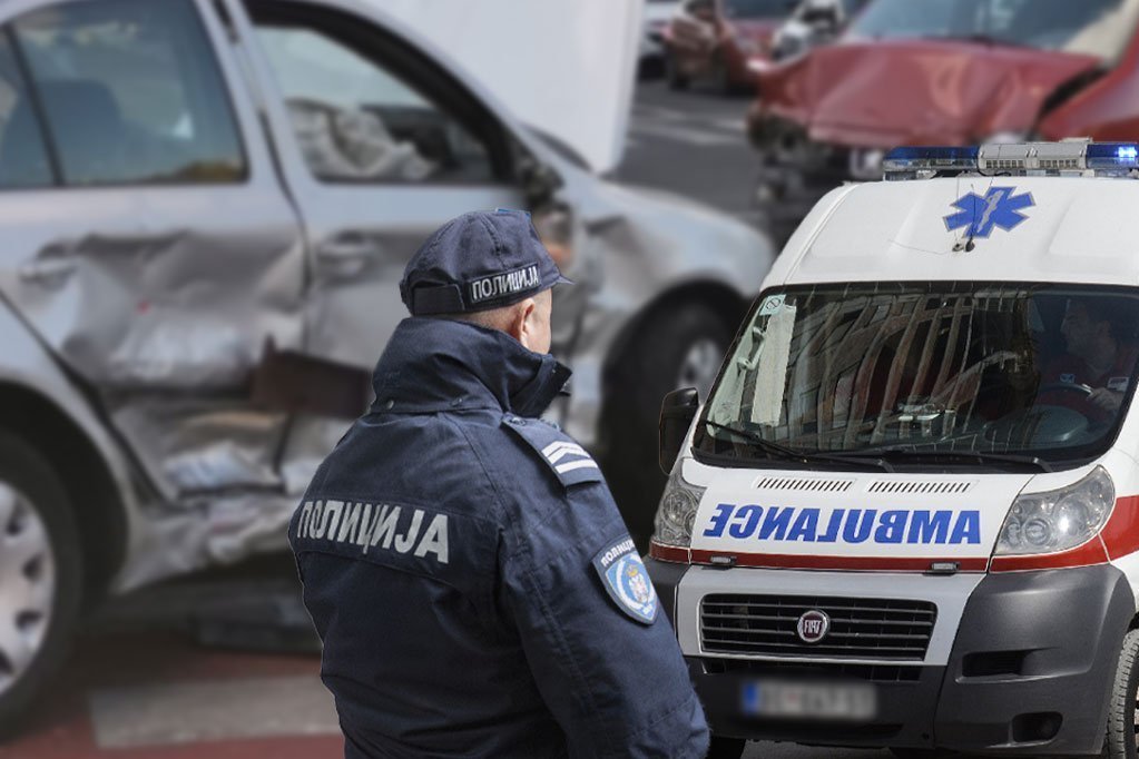 LANČANI SUDAR KOD VRANJA! Povređeno dete (9) i žena!
