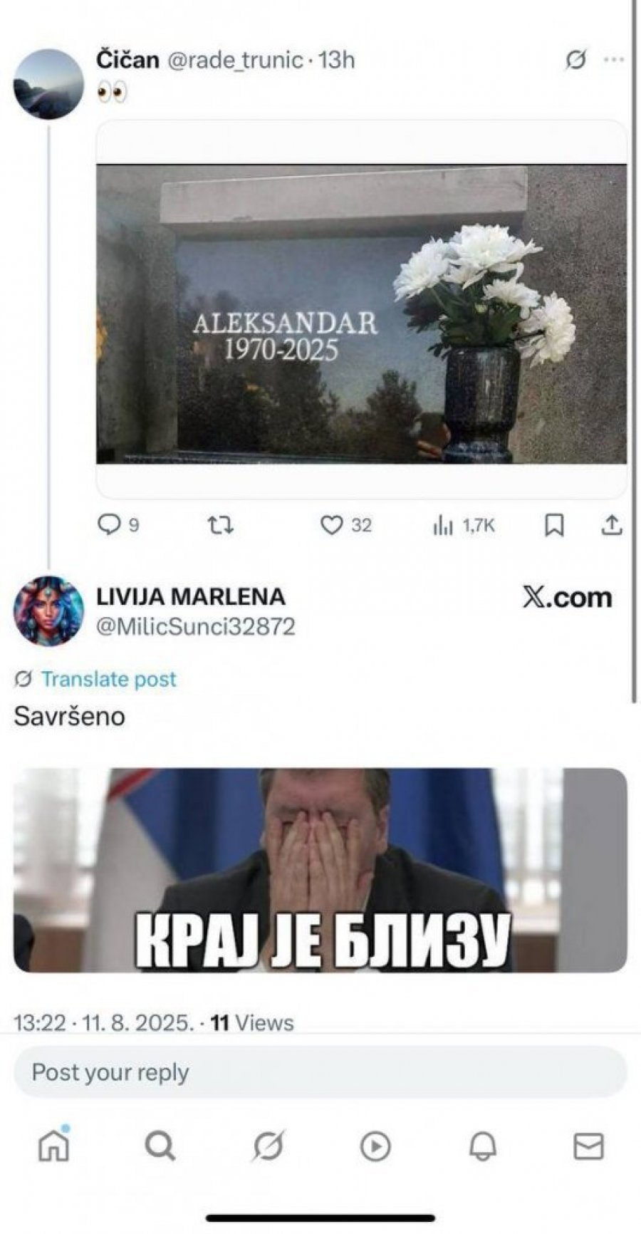 OVO JE PREŠLO SVAKU GRANICU! Blokaderi priželjkuju SMRT predsednika Vučića - objavili sramotnu fotografiju!