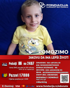 Pomozimo Jakovu slanjem 86 na 2407