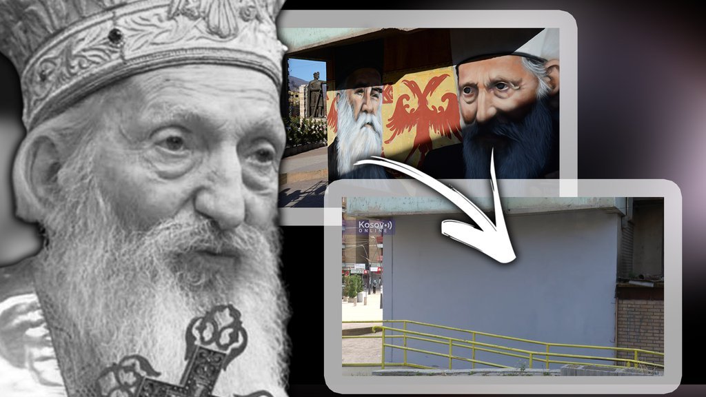 ČUDO! 20 dana nakon što su prekrelčili mural Patrijarha Pavla u Kosovskoj Mitrovici lik se sam pojavljuje