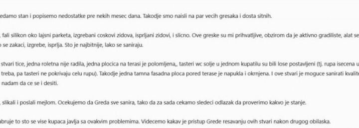 "NIJE NAM JASNO ŠTO SE BUNITE!" Jeziv fušeraj u novoizgrađenim zgradama u Kvartu 64 - zidovi puni rupa, oštećen parket, prozori koji ne rade, A EVO ŠTA FIRMA KAŽE!