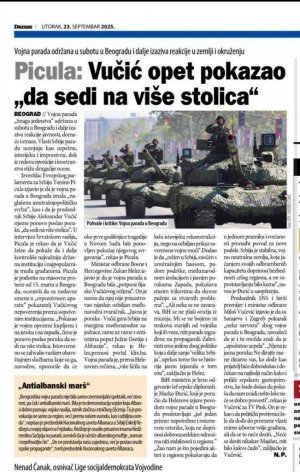 SRAMOTNO I PORAŽAVAJUĆE! List "Danas" dao prostor SRBOMRZCU PICULI, podržali kampanju protiv naše VOJSKE!