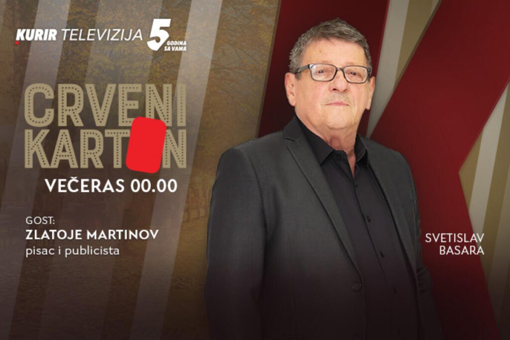 Zlatoje Martinov, gost Crvenog kartona, o “eroziji” kulture i jezika – Kurir televizija, večaras u 00.00