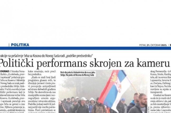 ANTISRPSKIM LICEMERIMA SMETAJU SRPSKE ZASTAVE! Kada Srbi sa Kosova i Metohije šetaju to je "politički performans", a zastave Hamasa su im "praznik za oči i dušu"!