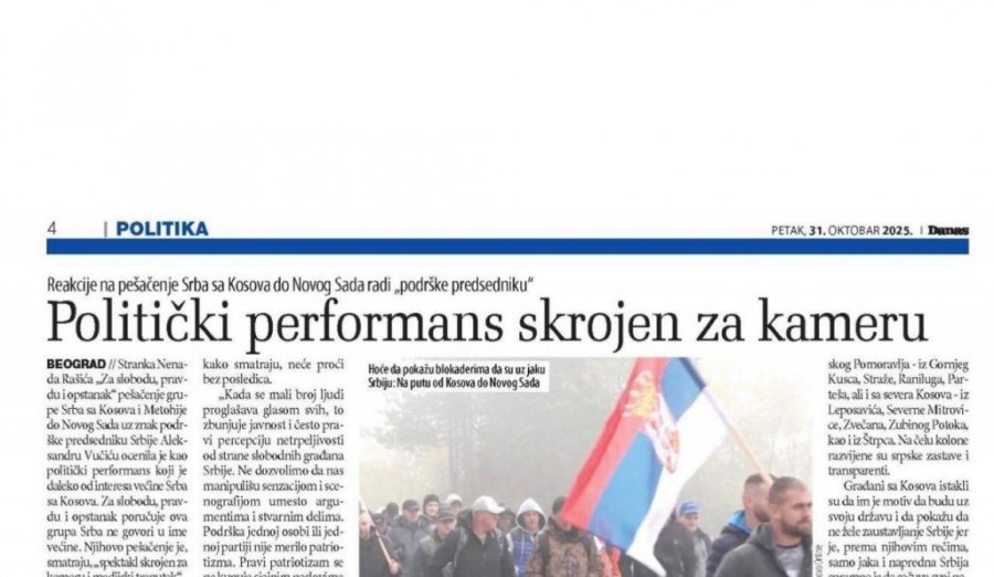 ANTISRPSKIM LICEMERIMA SMETAJU SRPSKE ZASTAVE! Kada Srbi sa Kosova i Metohije šetaju to je "politički performans", a zastave Hamasa su im "praznik za oči i dušu"!