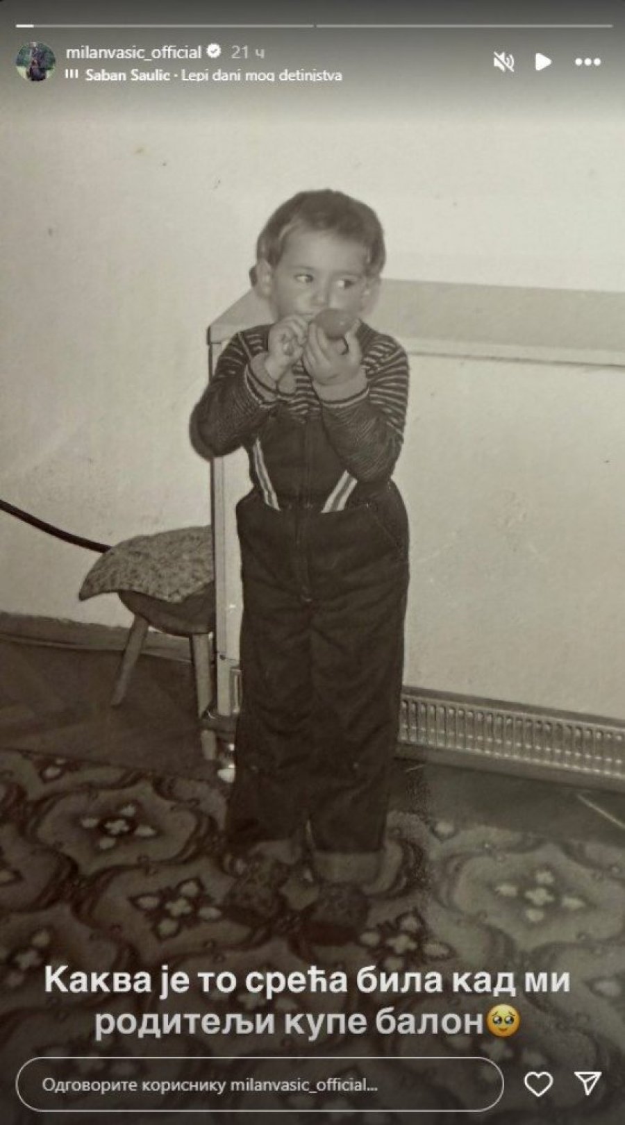 KAKVA JE TO SREĆA BILA! Milan Vasić podelio nikad viđenu fotografiju iz svog života i raznežio mnoge! (FOTO)