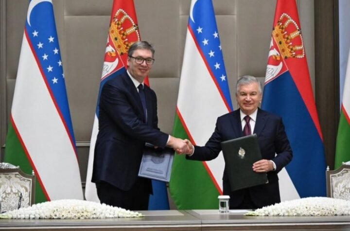 OBRAĆANJE PREDSEDNIKA ALEKSANDRA VUČIĆA IZ UZBEKISTANA: "Dočekani smo na čudesan način, nema gde nema naših bilborda!"