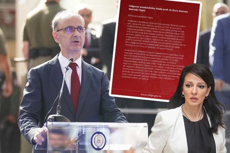 SVE JE STEČENO POŠTENIM RADOM - Premijer Macut odbrusio Mariniki Tepić nakon napada u Skupštini! (FOTO)
