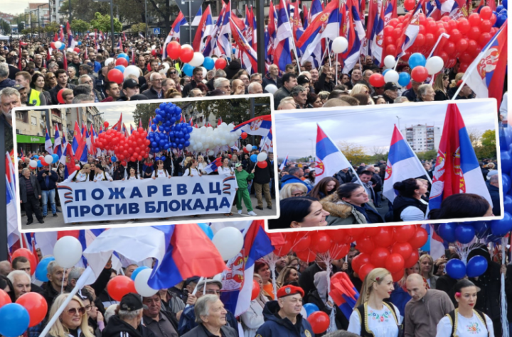 "U TRI GRADA OKUPLJENO OKO 39.600 GRAĐANA" Oglasio se MUP povodom skupova u Požarevcu, Kraljevu i Vranju: "Sve protiče mirno, bez incidenta"