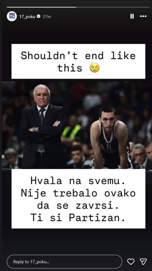 'NIJE TREBALO OVAKO DA SE ZAVRŠI' Pokuševski poslao poruku bivšem treneru - njegove reči su prejake!