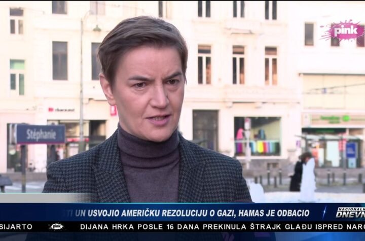 'Želja za ubijanje Srba se širi po regionu' Brnabić o sramotnom skandiranju Hrvata u Podgorici
