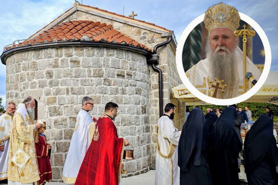 NA OVO SE ČEKALO 130 GODINA: Mitropolit Joanikije osveštao staru crkvu iznad Kotora, čija je obnova započeta još u 19. veku