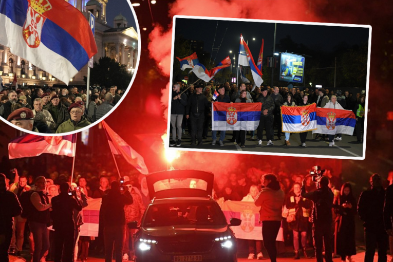 SLIKA PRISTOJNE I DOSTOJANSTVENE SRBIJE! Pogledajte kako je Beograd dočekao Srbe sa Kosova i Metohije ispred Skupštine - skoro 50.000 ljudi došlo da ih pozdravi! (FOTO)