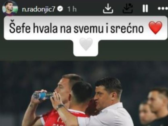 NEMANJA RADONJIĆ STAVIO TAČKU! Poslao je poruku Vladanu Milojeviću na odlasku iz Crvene zvezde!