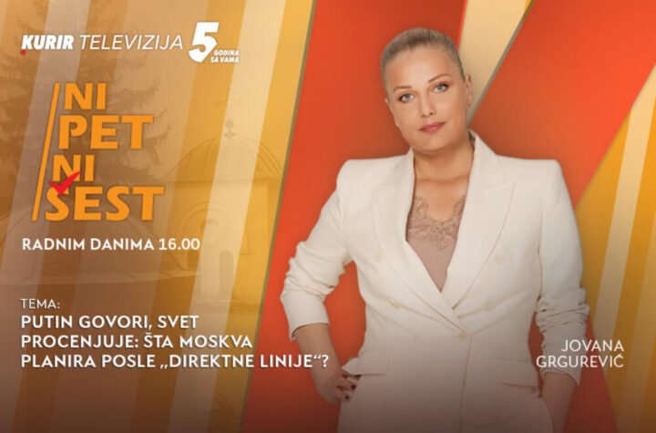 PUTIN GOVORI, SVET PROCENJUJE: ŠTA MOSKVA PLANIRA POSLE „DIREKTNE LINIJE“? - u emisiji “NI 5 NI 6” od 16.00