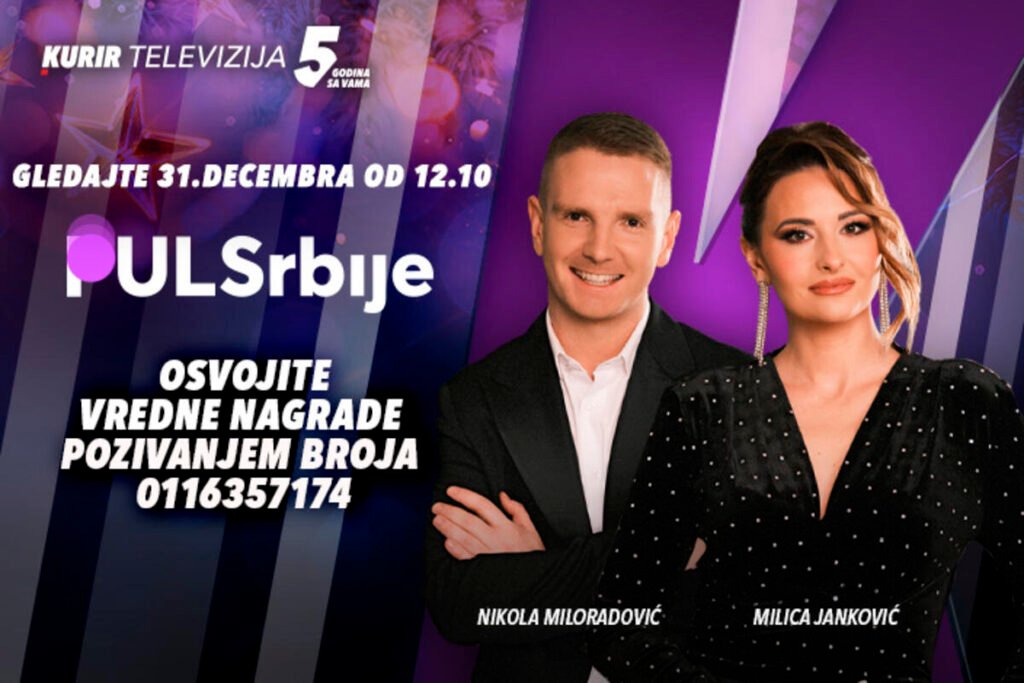 VREDNE NAGRADE U SUTRAŠNJEM, PRAZNIČNOM PULSU SRBIJE – voditeljski par Milica i Nikola prvi put zajedno u emisiji
