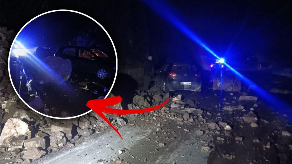 Drama kod Kaknja: Stena pala na automobil u kojem je bila žena, policija na terenu
