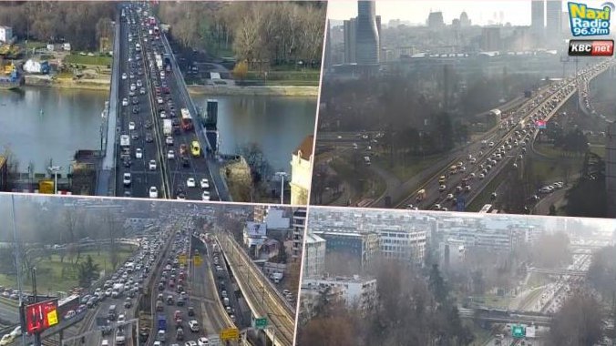 GOMILA SE NA SVE 3 KLJUČNE TAČKE: Pojačan saobraćaj na Gazeli, Brankovom i Autokomandi, ali zastoja nema, sve teče! (FOTO)