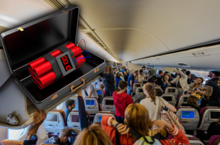 IMAM BOMBU, SVI ĆETE UMRETI! Opšta panika na letu, naređeno HITNO sletanje - lovci morali da uskoče u pomoć!