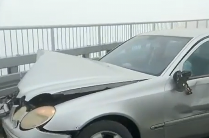 Lančani sudar kod tunela Mujino brdo