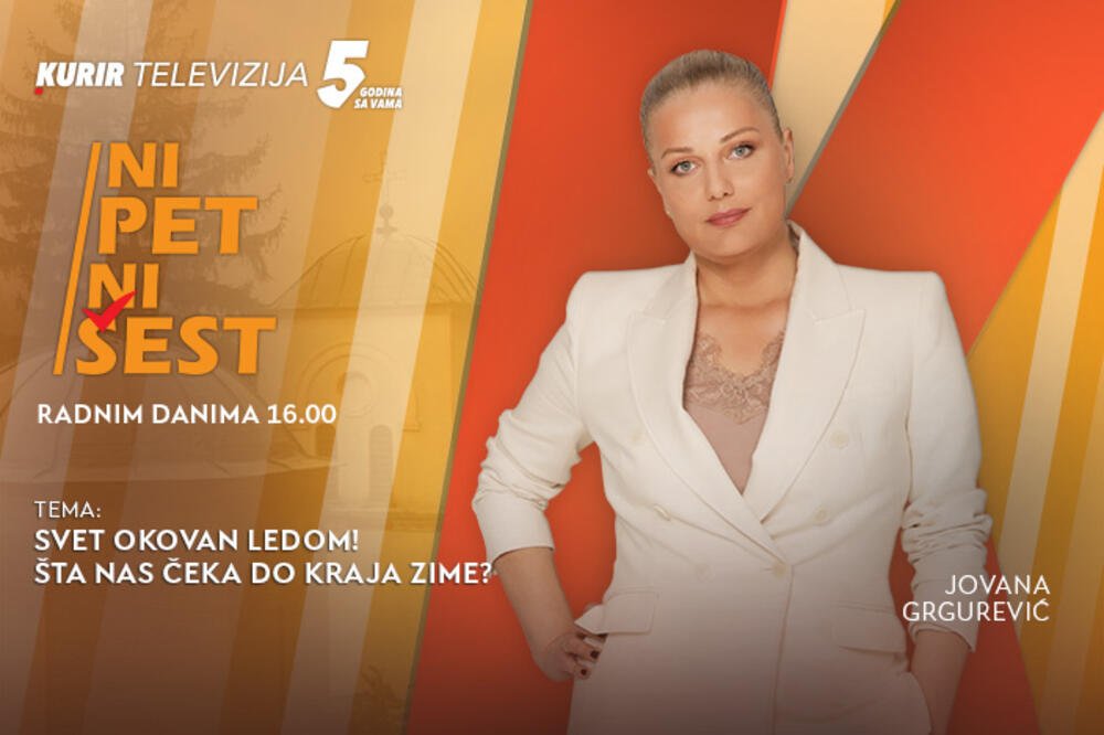 SVET OKOVAN LEDOM. ŠTA NAS ČEKA DO KRAJA ZIME?- u današnjoj emisiji “NI 5 NI 6” od 16.00