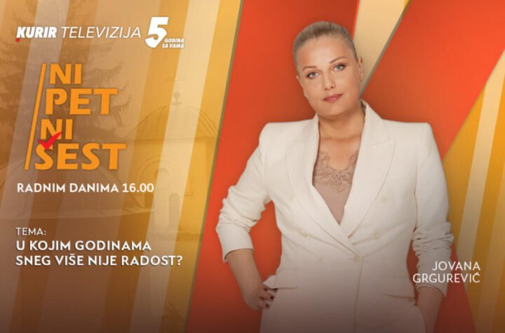 U KOJIM GODINAMA SNEG VIŠE NIJE RADOST? - u današnjoj emisiji “NI 5 NI 6” od 16.00