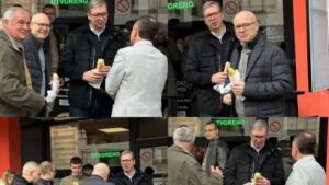 'JUTARNJI SENDVIČ S MILOŠEM I NJEGOVIM SINOVIMA' Vučić u Novom Sadu: Sad zajedno među Krajišnike! Predsednik otvorio 7. zavičajni sajam (FOTO)