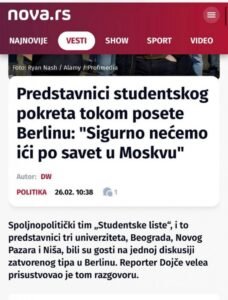 BLOKADERI BIRAJU ZAPAD I SVOJE NALOGODAVCE! Jasno odbacuju tradicionalne saveznike Srbije, kažu "U Moskvu sigurno nećemo"!