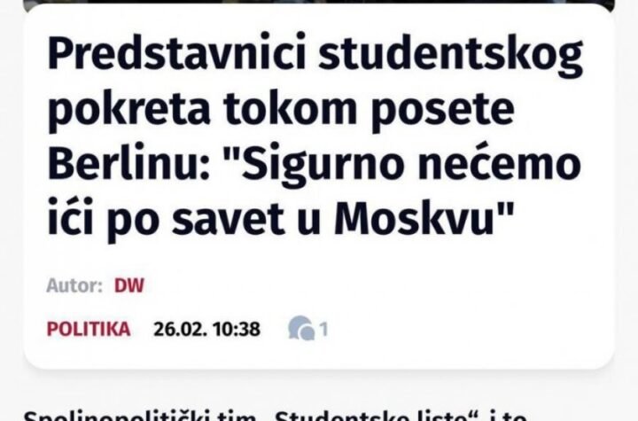 BLOKADERI BIRAJU ZAPAD I SVOJE NALOGODAVCE! Jasno odbacuju tradicionalne saveznike Srbije, kažu "U Moskvu sigurno nećemo"!